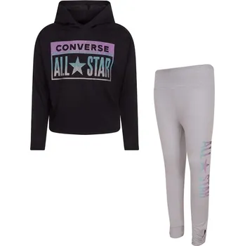 Dívčí mikina Converse Schwarz/ Grau 4392875 122