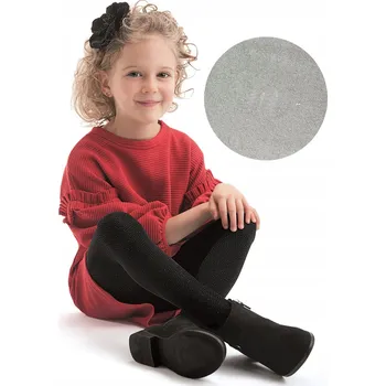 Dětské punčocháče Knittex černé z viskózy, velikost 140