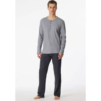 Pánské pyžamo Schiesser Grau/ Anthrazit 3577860 60