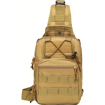 Městský batoh Taktický sling batoh MOLLE – jednoruční, více kapes (různé barvy) Barva: khaki