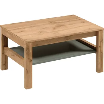 Konferenční stolek INDYGO z | konferenční stolek ST | 90x54,2 cm | dub wotan/zelená