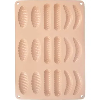 Nádoba na pečení Silikonová forma na sušenky a pralinky 33 × 24,5 × 1 cm, béžová