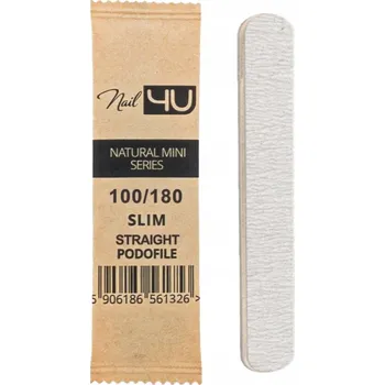 NAIL4U Pilník na nehty MINI Podofile ROVNÝ SLIM STRAIGHT 100/180 1 Ks
