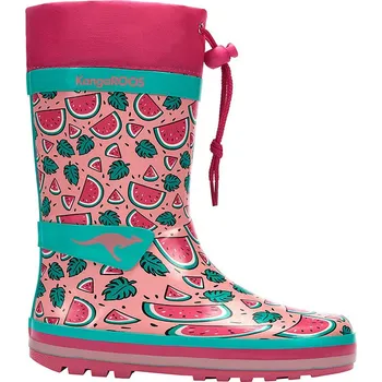 Dívčí holínky Kangaroos Türkis/ Pink 4186395 34