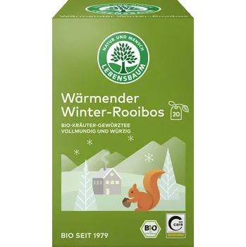 Čaj Lebensbaum Hřejivý zimní rooibos 20x 2 g bio BIO VEGAN Množství: 1 ks