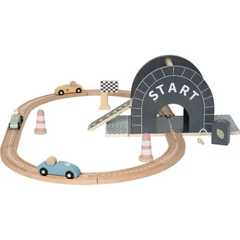 Dětské zboží JaBaDaBaDo Závodní dráha v boxíku - šedá