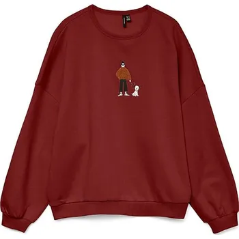 Dámská móda Mikina Vero Moda Bordeaux 4598807 XS