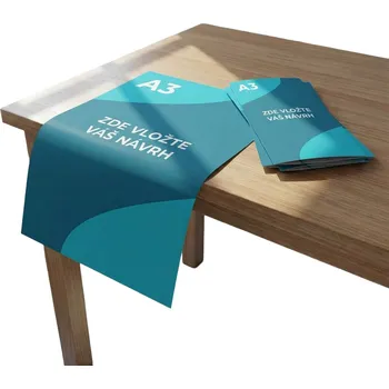 Tisk letáků A3 – velkoformátové reklamní letáky TAEDA Materiál: papier 90g ofset, Formát tlačovín: A3, Počet ks konštantný: 250 pro maximální viditelnost