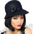 Karnevalový doplněk Dámský klobouk Flapper černý