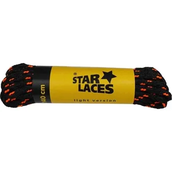 Tkaničky do bot Tkaničky PROMA STAR LACES 100 CM 100 Černá, Oranžová