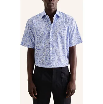 Pánská košile Košile Seidensticker Weiß/ Blau 1152440 41