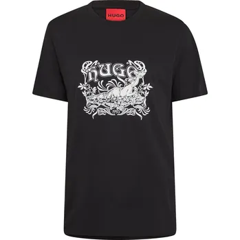 Pánské tričko Tričko HUGO Black 5876235 2XL