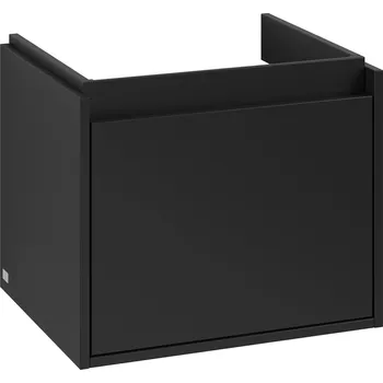 Koupelnový nábytek Villeroy & Boch Skyla skříňka 52.2x42.4x43.6 cm pod umyvadlo závěsná černá C78300VL