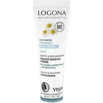 Pleťový krém Logona Hydratační krém s heřmánkem a probiotiky 30 ml eco ECO VEGAN