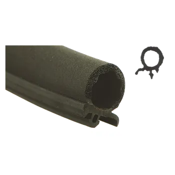 Stavební profil Plastový profil černý Tabbert