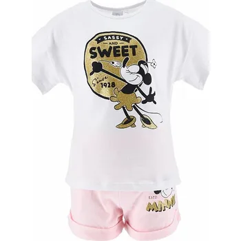 Dívčí džíny Tričko Disney Minnie Mouse Rosa/ Weiß 252895 116