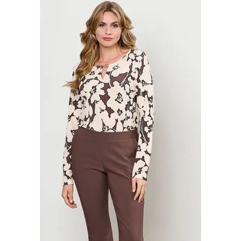 Dámské tričko &Co Woman Creme/ Braun 841266 3XL