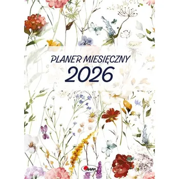 Kalendář Kalendarz 2026 planer miesięczny A4 Kwiaty