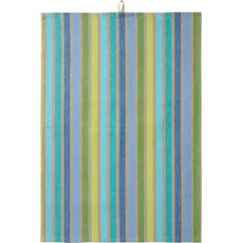 Utěrka Ib Laursen Bavlněná utěrka Multicoloured Stripes Blue