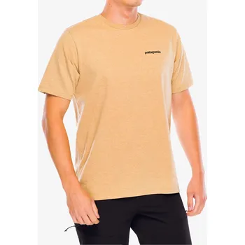 Pánské tričko Tričko Patagonia P-6 Logo Responsibili-Tee - talon gold