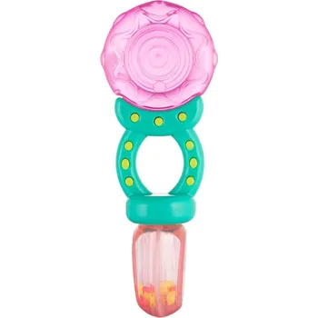 Canpol Babies Kousátko s chrastítkem Lízátko růžové