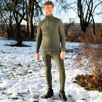 Pánský svetr Khaki pánský funkční rolák Velikost: 3XL