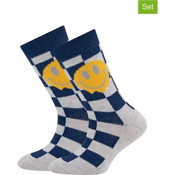 Ponožky ewers Dunkelblau/ Creme 6750355 35