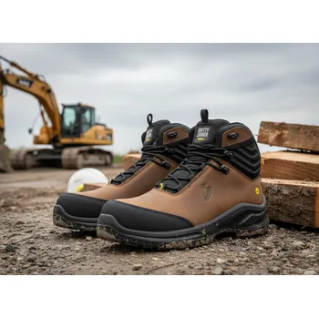 Pracovní oblečení SAFETY JOGGER Obuv MODULO LEA S3S ESD, NM, LG, SR, SC, ESD, HI, CI, FO, HRO Velikost 42 (UK-8) hnědá