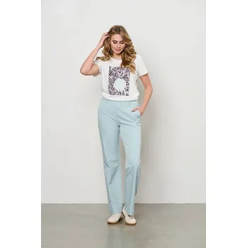 Dámské kalhoty &Co Woman Hellblau 189671 XL