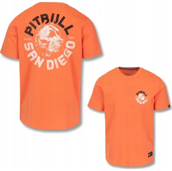 Pánské oblečení Tričko Pitbull Dog Sd 170 Fluo Orange Tričko