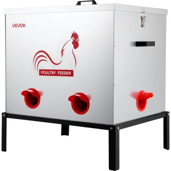 Krmítko pro ptáka VEVOR Automatické krmítko pro drůbež 38,5 KG, 6 otvorů