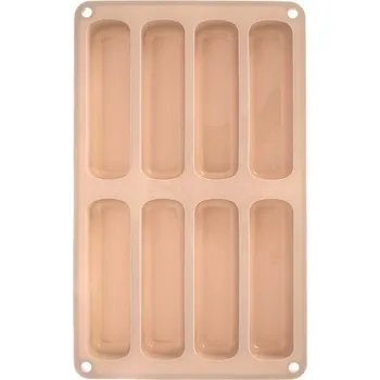 Forma na pečení Silikonová forma na piškoty béžová 28 × 17 × 2 cm