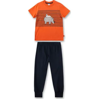 Chlapecké pyžamo Sanetta Orange/ Schwarz 8524748 104