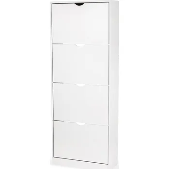 Botník Vikio Botník výklopný 4-řadý 60x157x24 bílá HBK103B-4