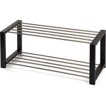 Botník Vikio Botník 2-policový 80x32x30 černý HBK104C-2