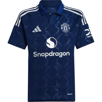 Dětský venkovní fotbalový dres Adidas Manchester United 24/25 modrý