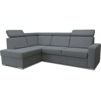 Sedací souprava Rohová sedací souprava rozkládací šedá MASTER V levá