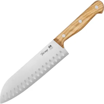 Kuchyňský nůž DUE CIGNI LINEA TUSCANY SANTOKU S VÝBRUSY CM 18 2C 760/18 OL