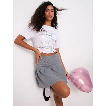 Dámské tričko Sinsay - Tričko s krátkým rukávem - bílá - 259DF-00X - 259DF-00X-XS