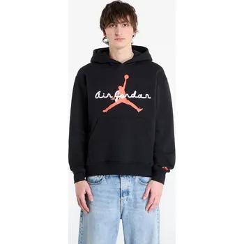 Pánská mikina Mikina Jordan Brooklyn Fleece Men's Pullover Hoodie Black/ Infrared 23 M