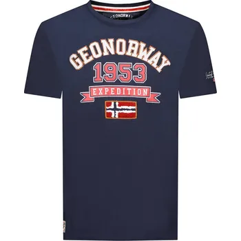 Pánské tričko Tričko Geographical Norway Dunkelblau 9198186 S