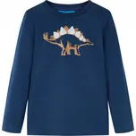 Dětské tričko s dlouhým rukávem, tmavě modré, velikost 116