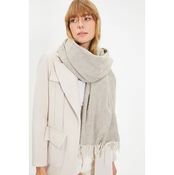 Šála trendyol Beige/ Weiß - (B)62 x (L)200 cm 349611 onesize