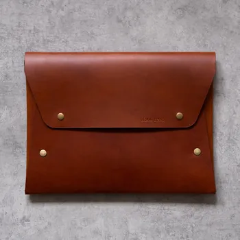 pouzdro na notebook KOŽENÝ OBAL / POUZDRO NA MacBook - HNĚDÝ MacBook Pro 13" Vidra Brand