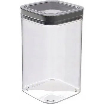 Přepravka na jídlo CURVER Dóza Curver® DRY CUBE, 2300 ml, transparentná/sivá, 118x118x245 mm