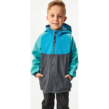Dětská softshellová bunda s fleecem Basic, Multicolor Tyrkysová Velikost: 122/128