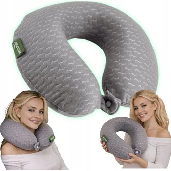 Polštář Ortopedický polštář na spaní Wellpur Stranda šedý 30x33x9 cm