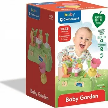 Hračka pro nejmenší CLEMENTONI 17724 BAREVNÝ TŘÍDIČ TVARŮ ZAHRADA BABY
