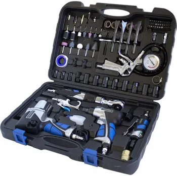 Sada nářadí Forsage Sada pneumatického nářadí: rázový utahovák, pneumatické kladivo, ráčna, pneumatická bruska