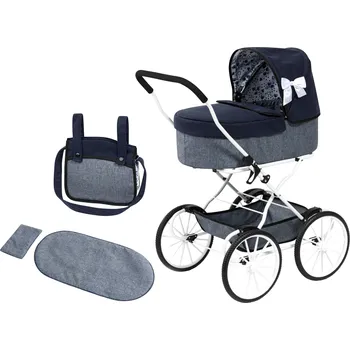 Kočárek pro panenku Bayer Design Klasický kočárek pro panenky (modrá)